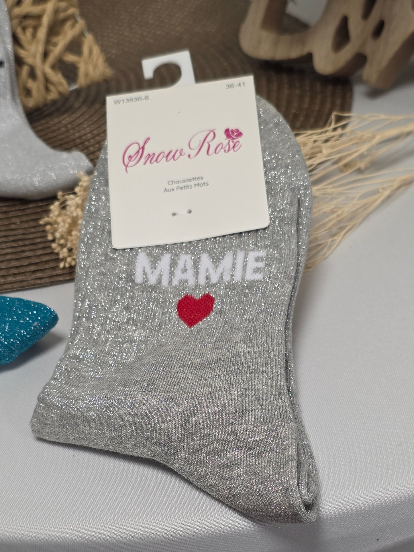 Coffret Trio Chaussettes Pailletées Mamie Ravissante