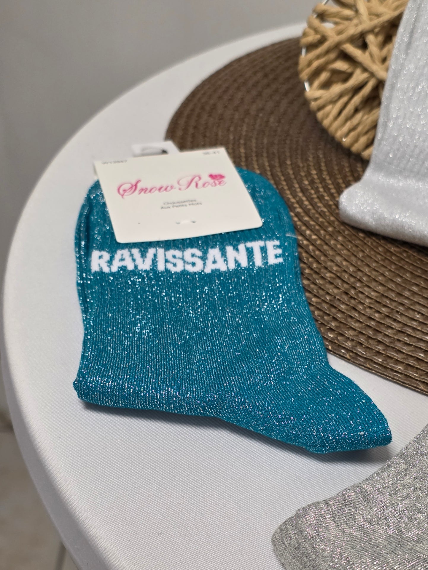 Coffret Trio Chaussettes Pailletées Mamie Ravissante