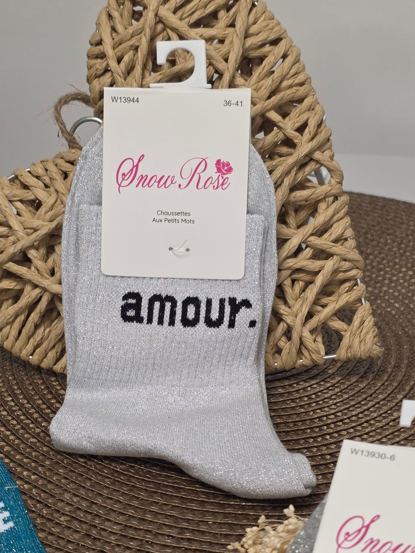 Coffret Trio Chaussettes Pailletées Mamie Ravissante