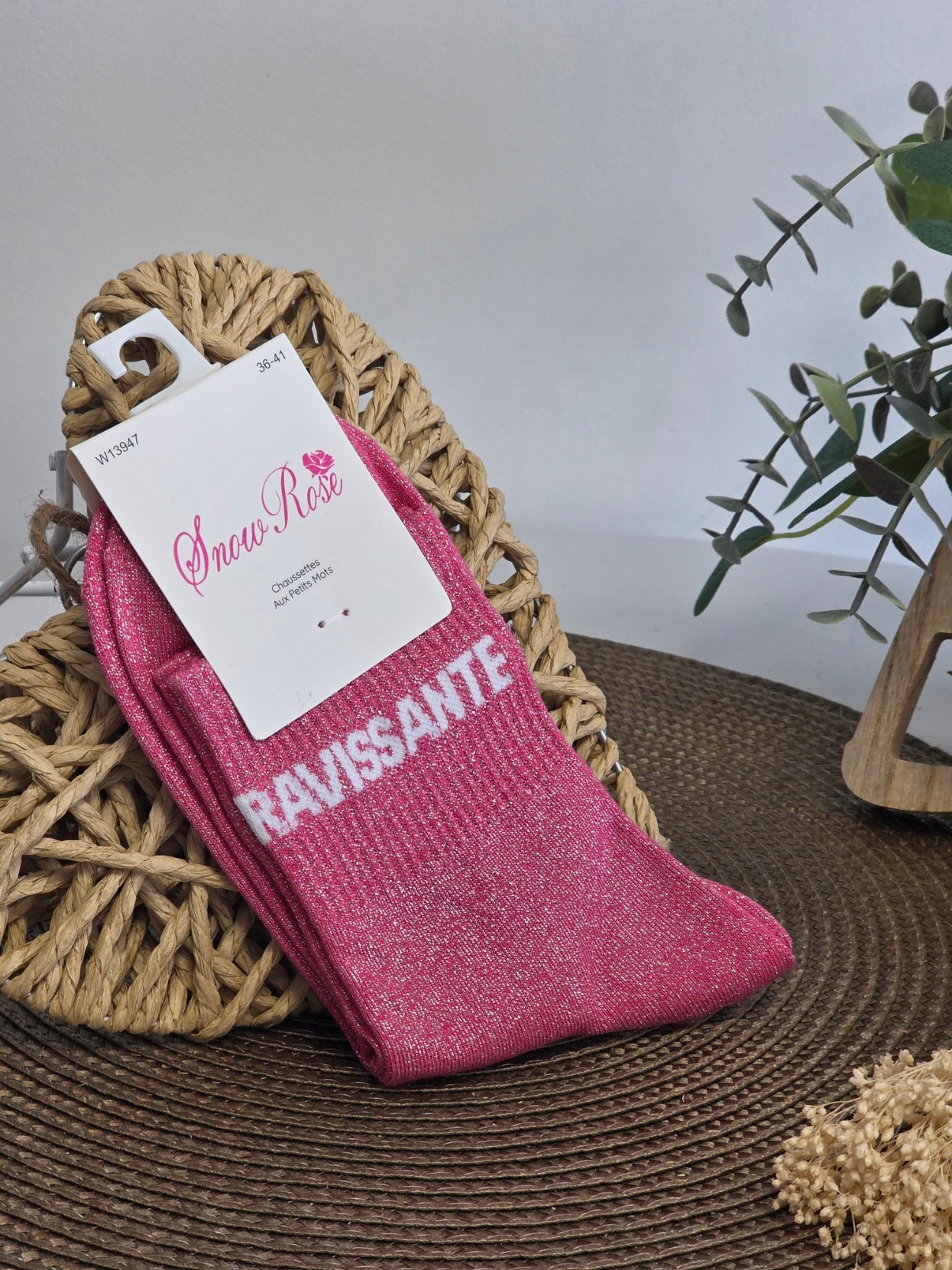 Coffret Trio Chaussettes Pailletées Mamie Fascinante