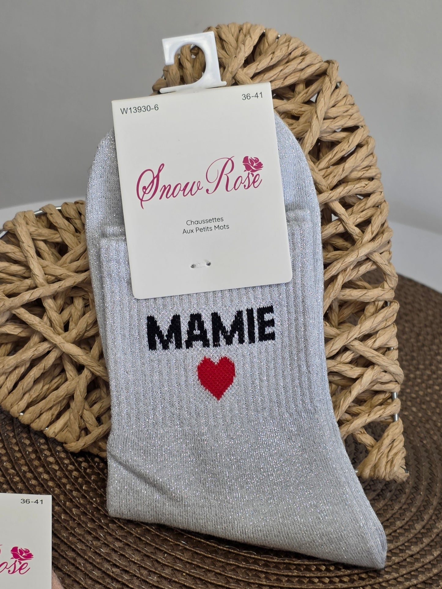 Coffret Trio Chaussettes Pailletées Mamie Fascinante