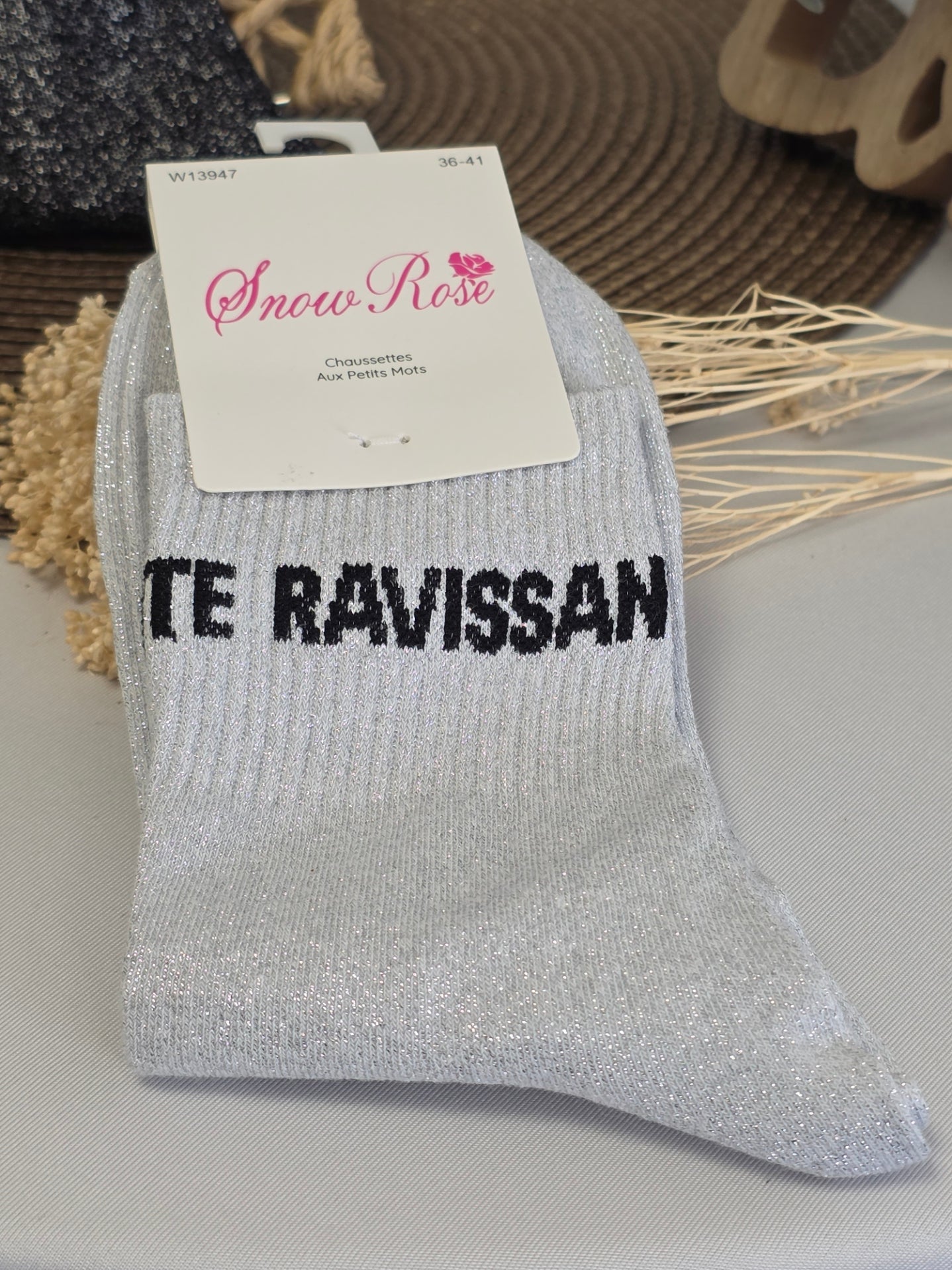 Fascinating Granny Glitter Socks Trio Set