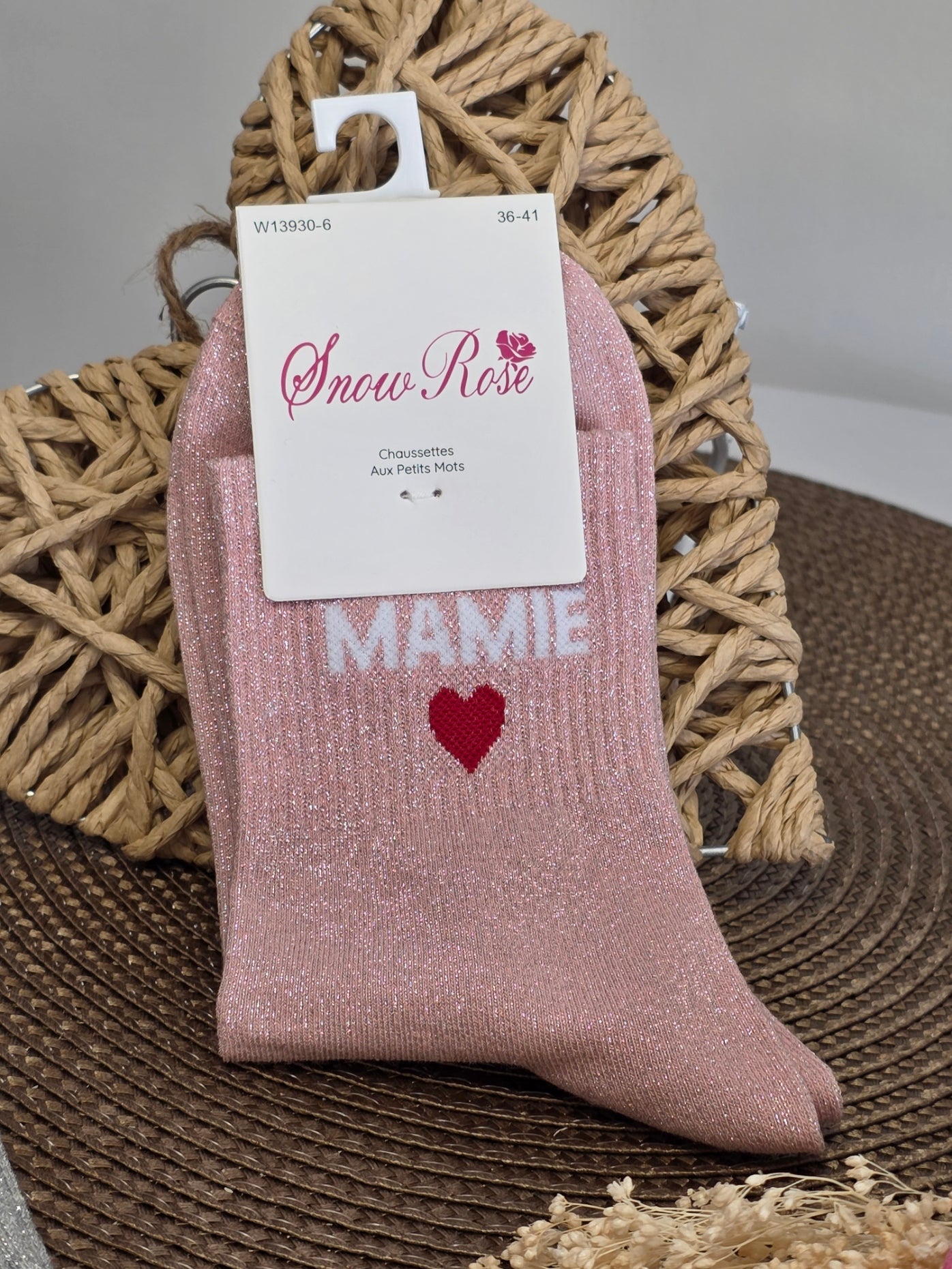 Coffret Trio Chaussettes Pailletées Mamie Brillante