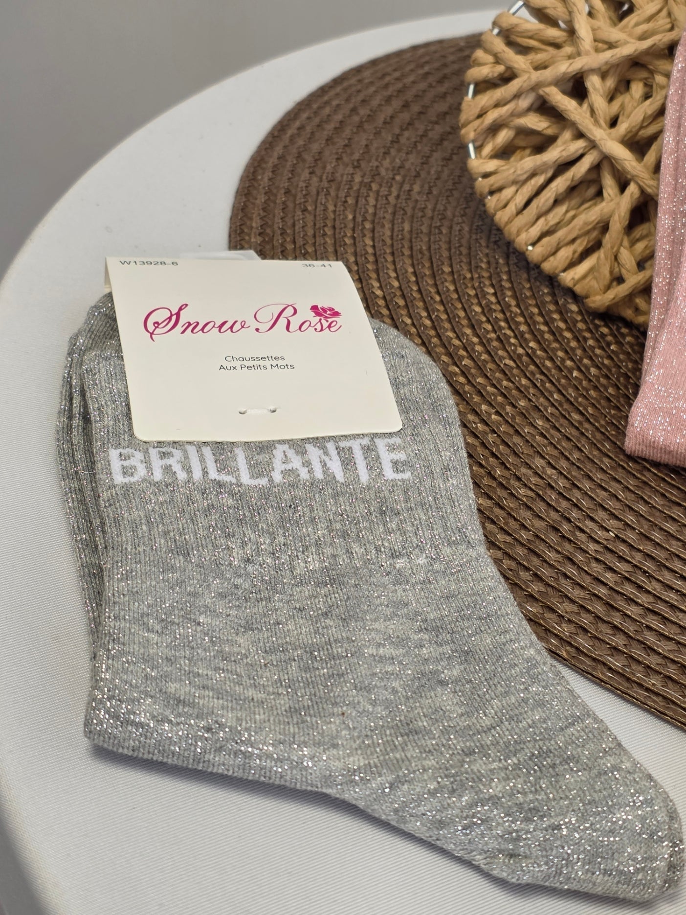 Coffret Trio Chaussettes Pailletées Mamie Brillante