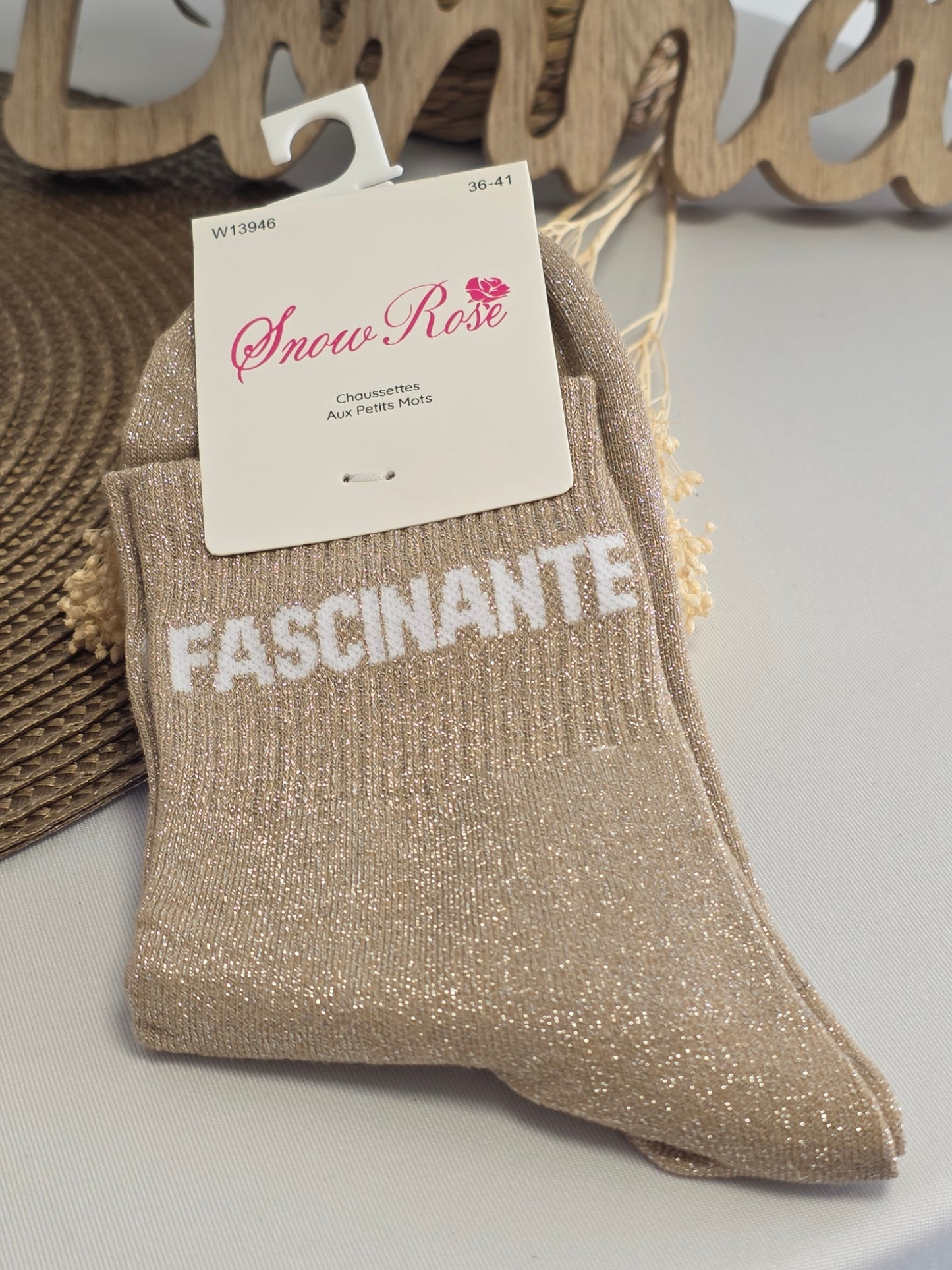 Coffret Trio Chaussettes Pailletées Mamie Brillante