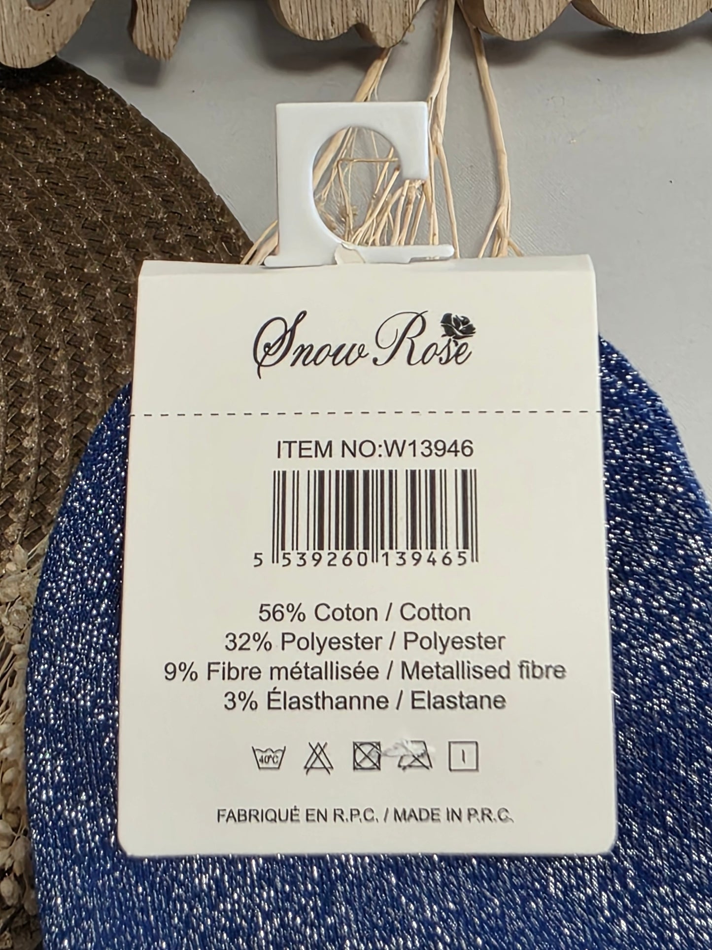 FASCINANTE - Chaussette à Paillette Bleu