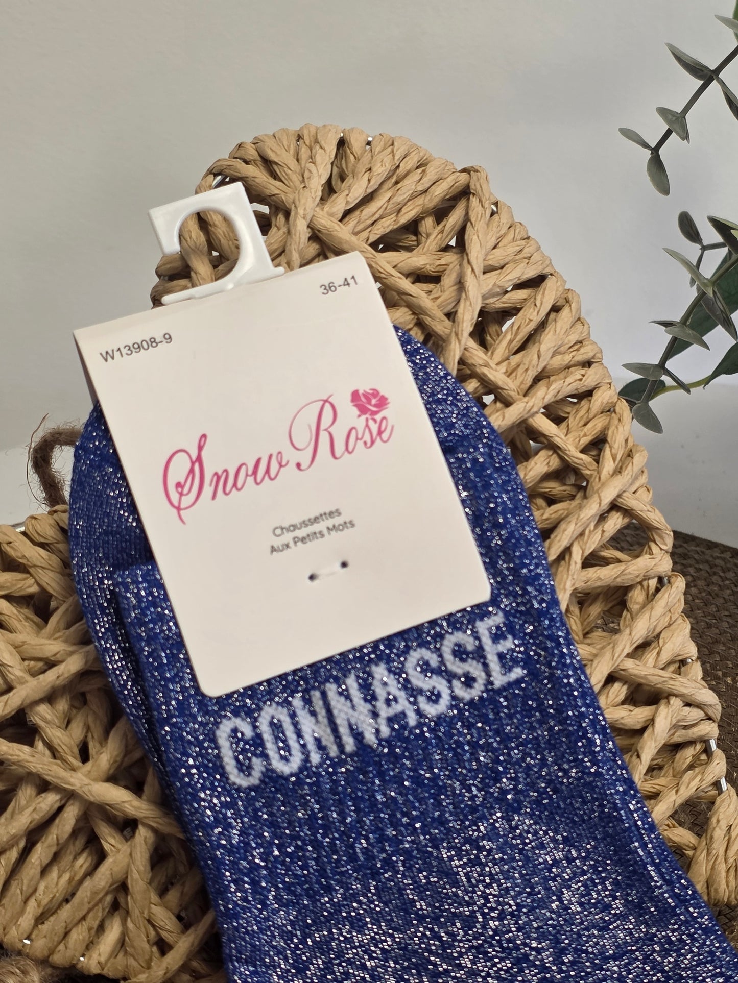 CONNASSE - Chaussette à Paillette Bleu