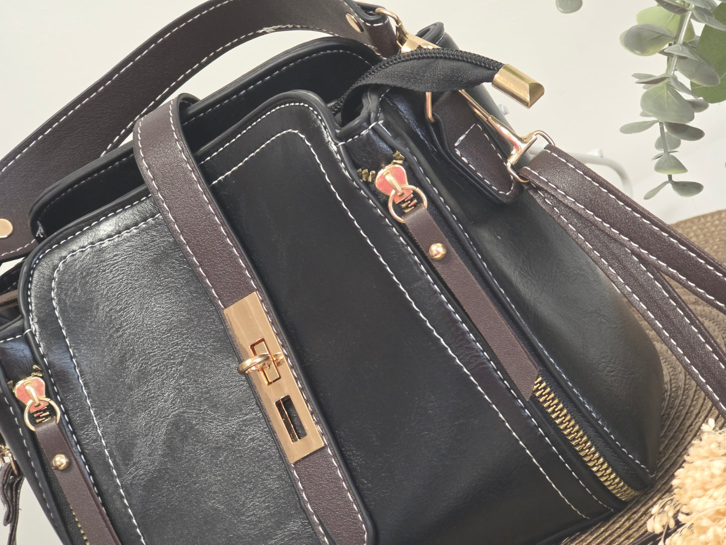 Lily Black and Brown Bag