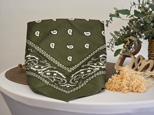 Khaki Printed Bandana