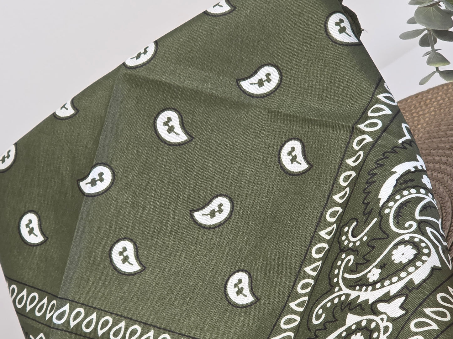 Khaki Printed Bandana