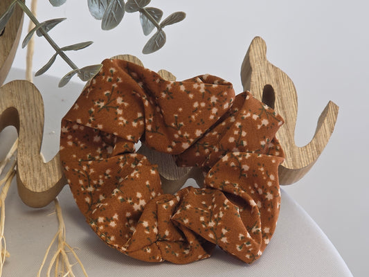 Chouchou Marron Fleurie