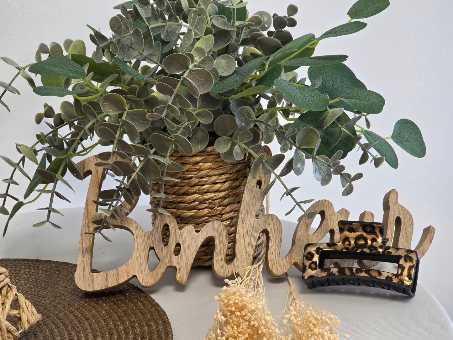 Pince à Cheveux Skincard Doré Léopard