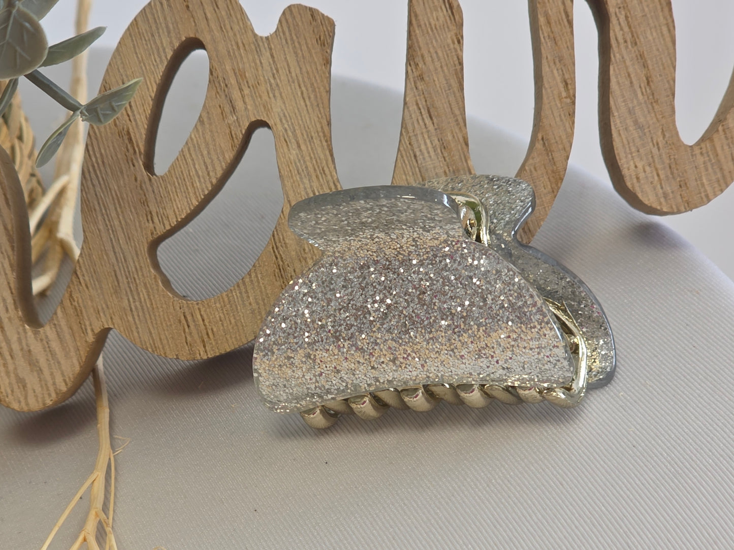 Petite Pince Argenté Pailletée