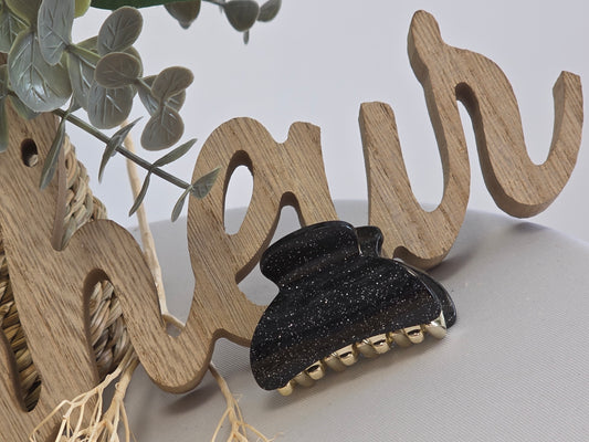 Petite Pince Noir Pailletée