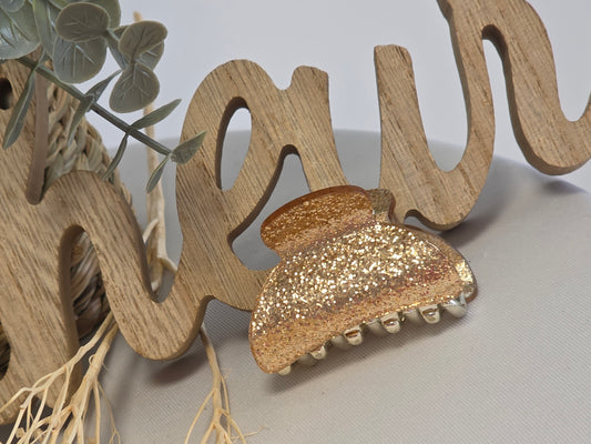 Petite Pince Doré Pailletée