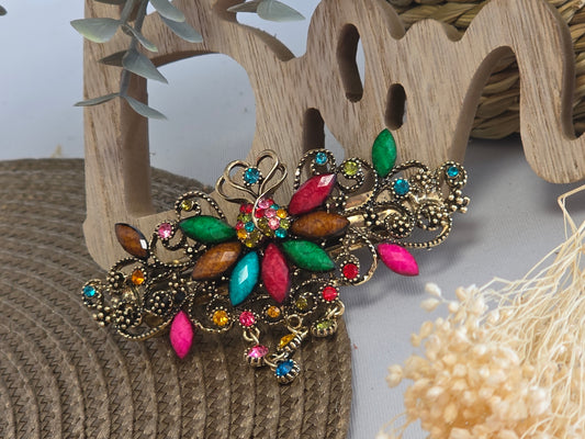 Pince à Cheveux Bohème Colorée