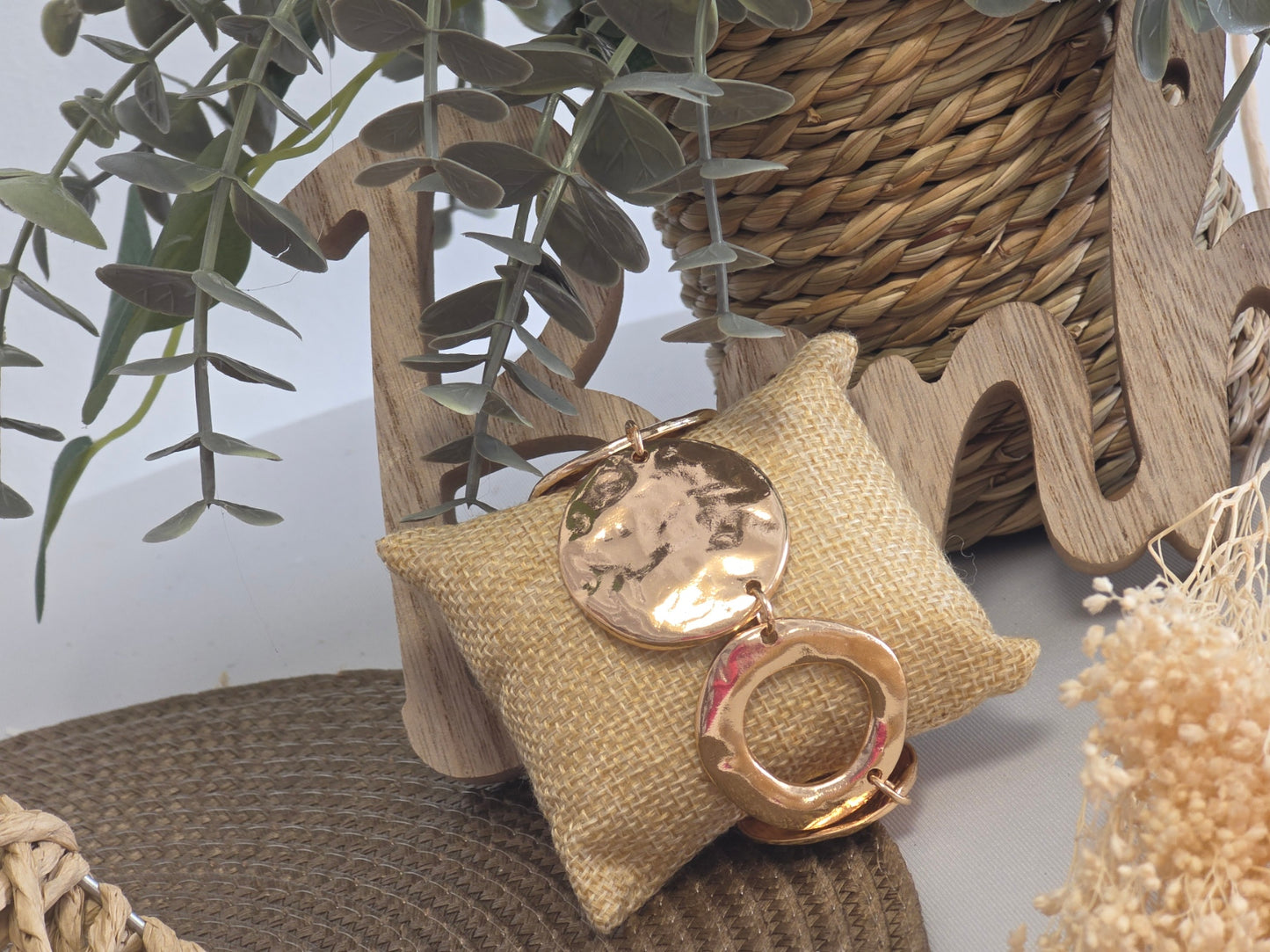 Notre Collection de Bijoux - Bracelet Géométrique Doré