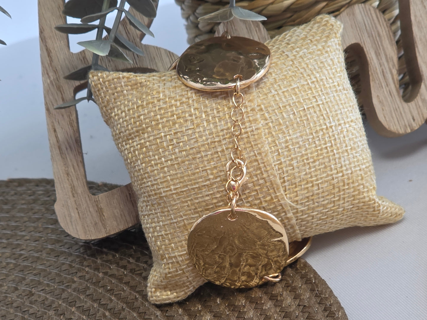 Notre Collection de Bijoux - Bracelet Géométrique Doré