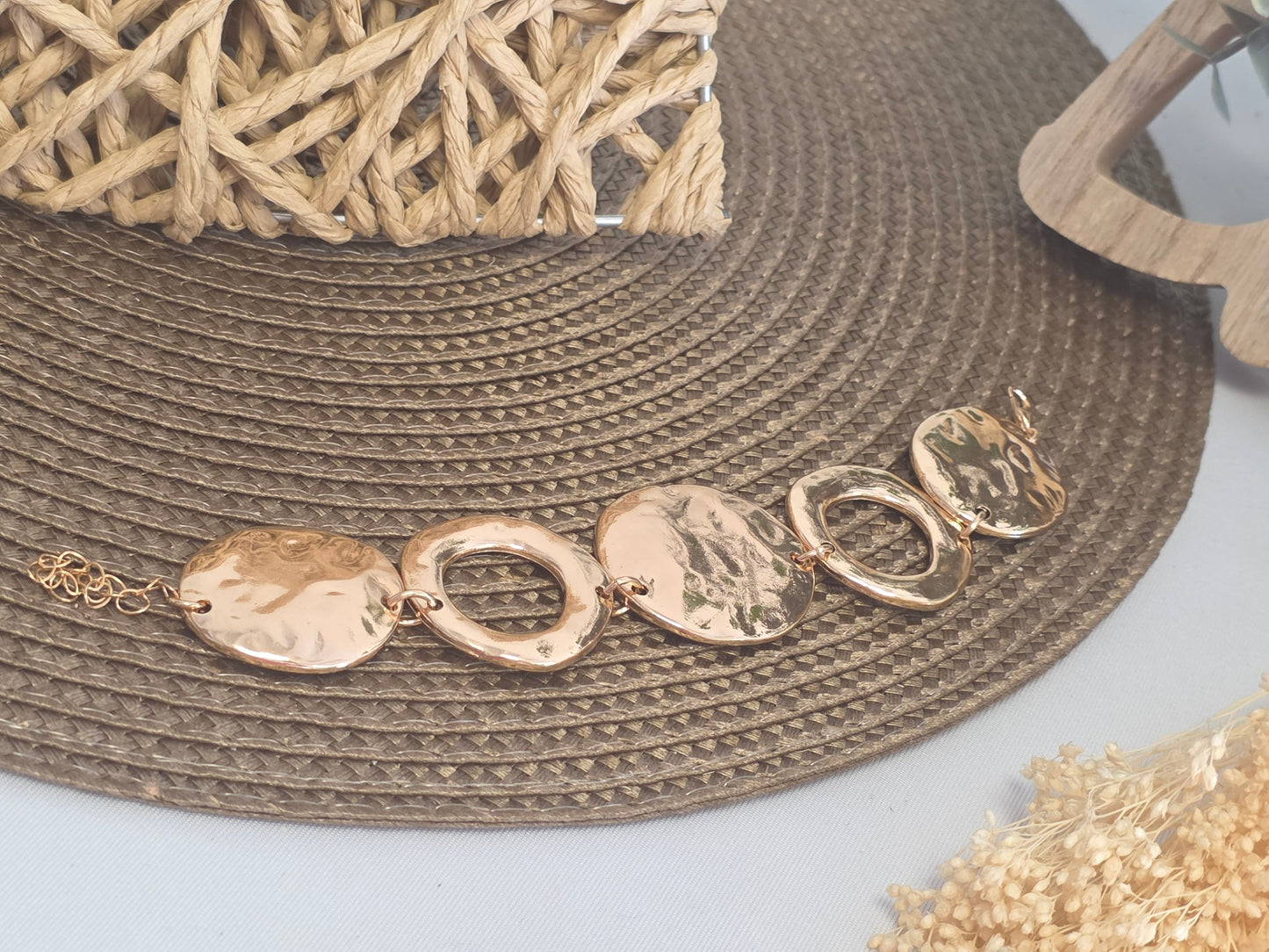 Notre Collection de Bijoux - Bracelet Géométrique Doré