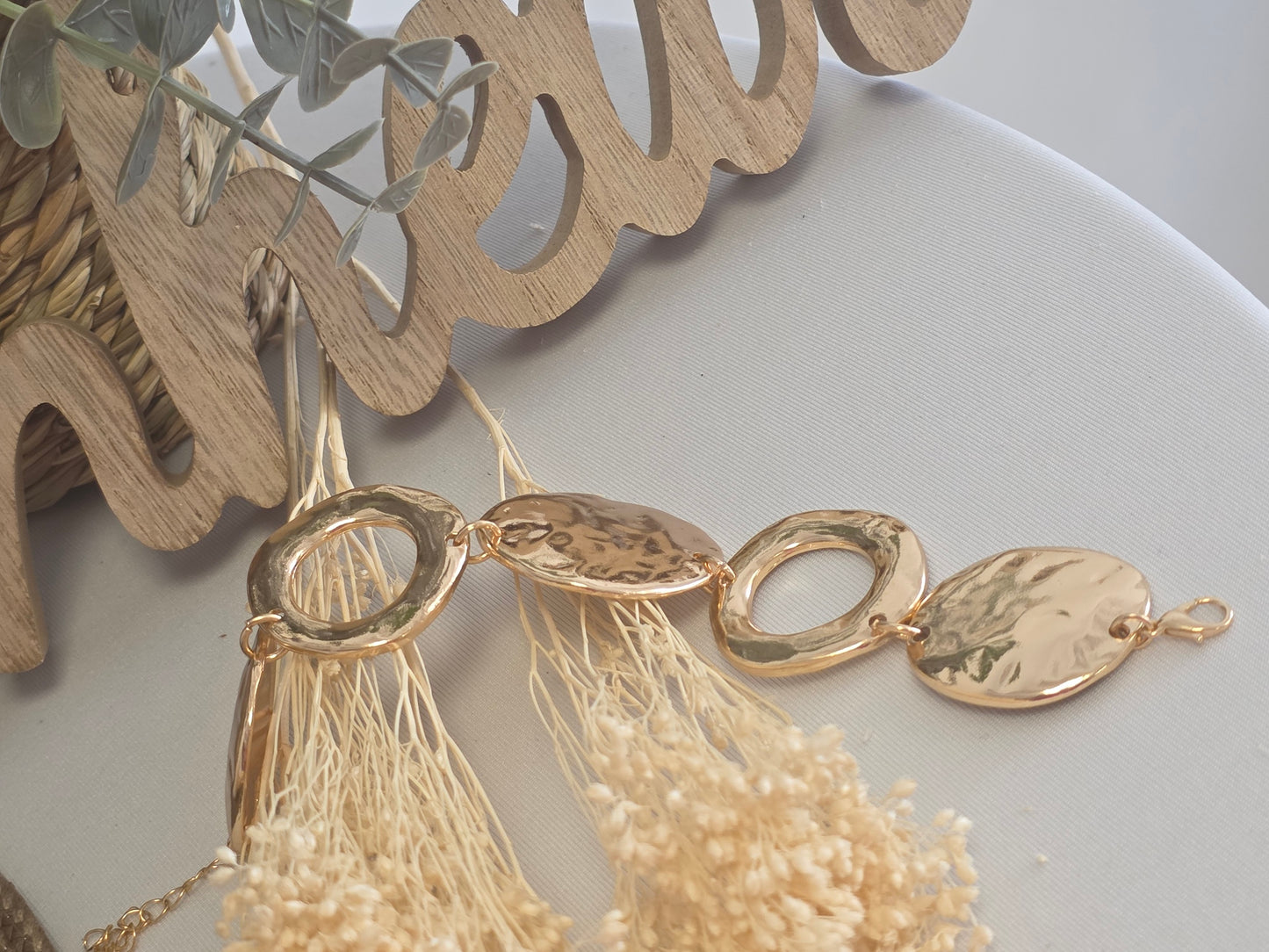 Notre Collection de Bijoux - Bracelet Géométrique Doré