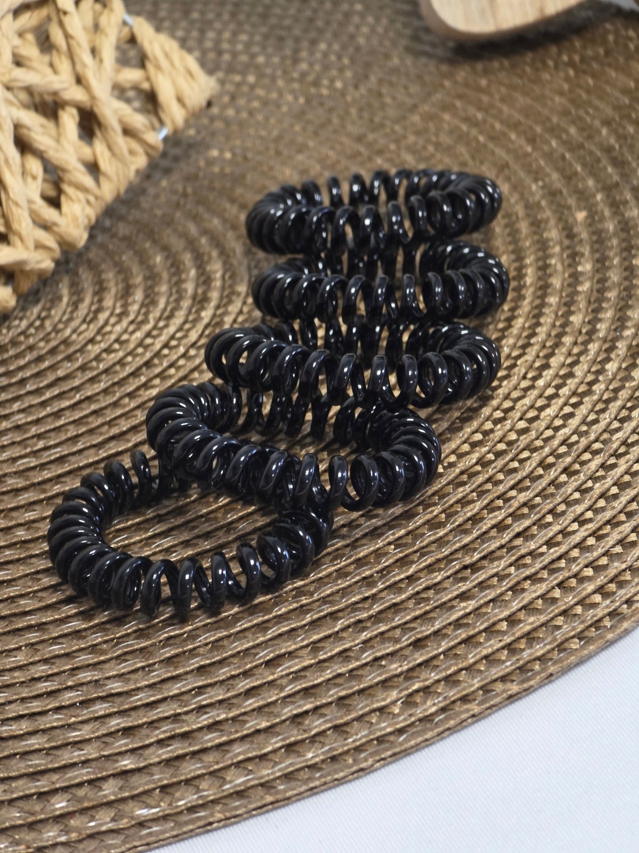 Les Elastiques Spirales - Lots de 5 Elastiques Noir