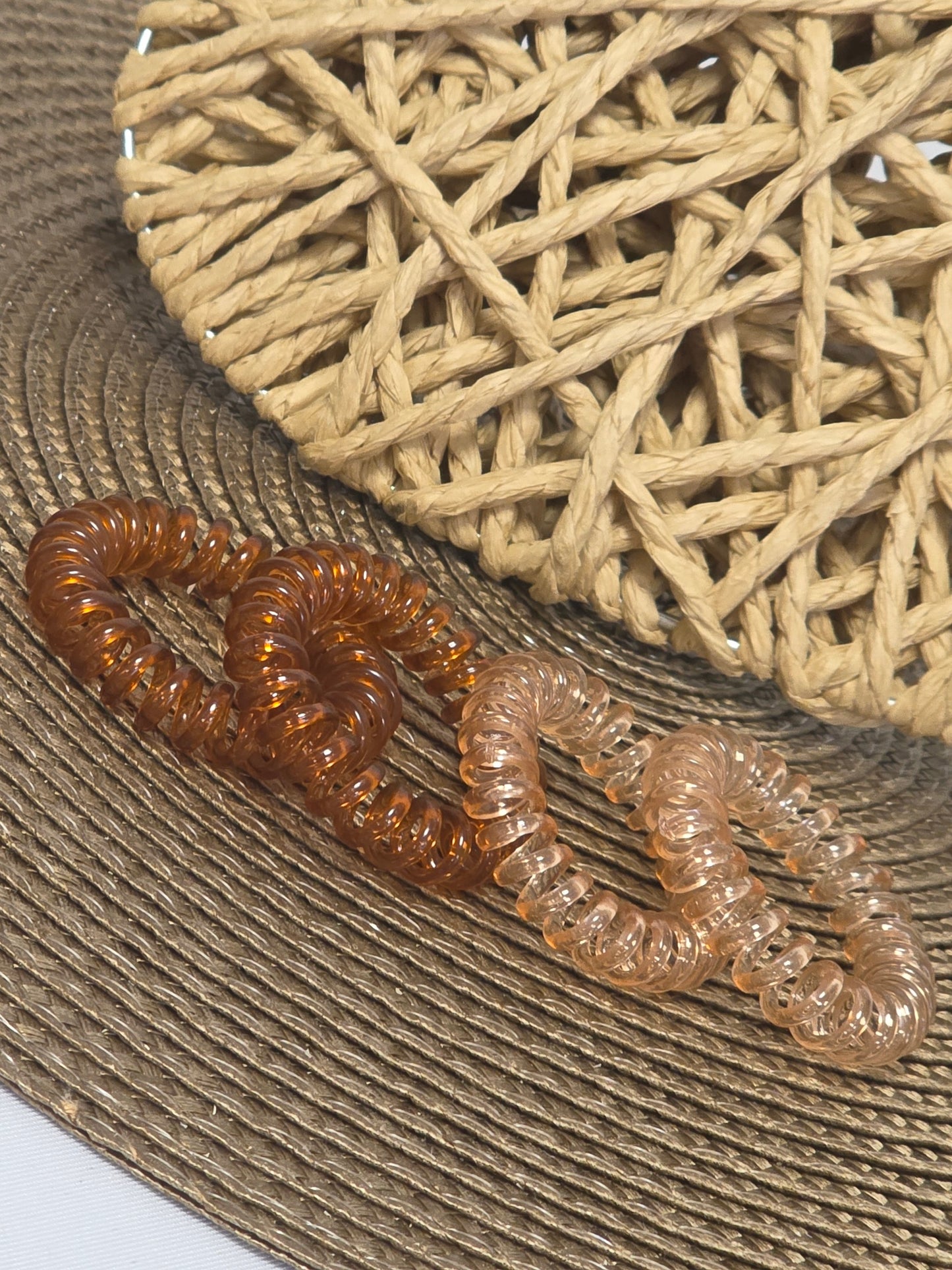 Les Elastiques Spirales - Lots de 4 Elastiques Choco Beige