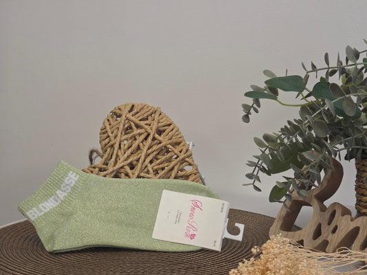 BLONDASSE - Socquette à Paillette Vert Pastel