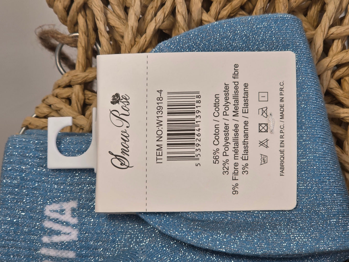 DIVA - Socquette à Paillette Bleu