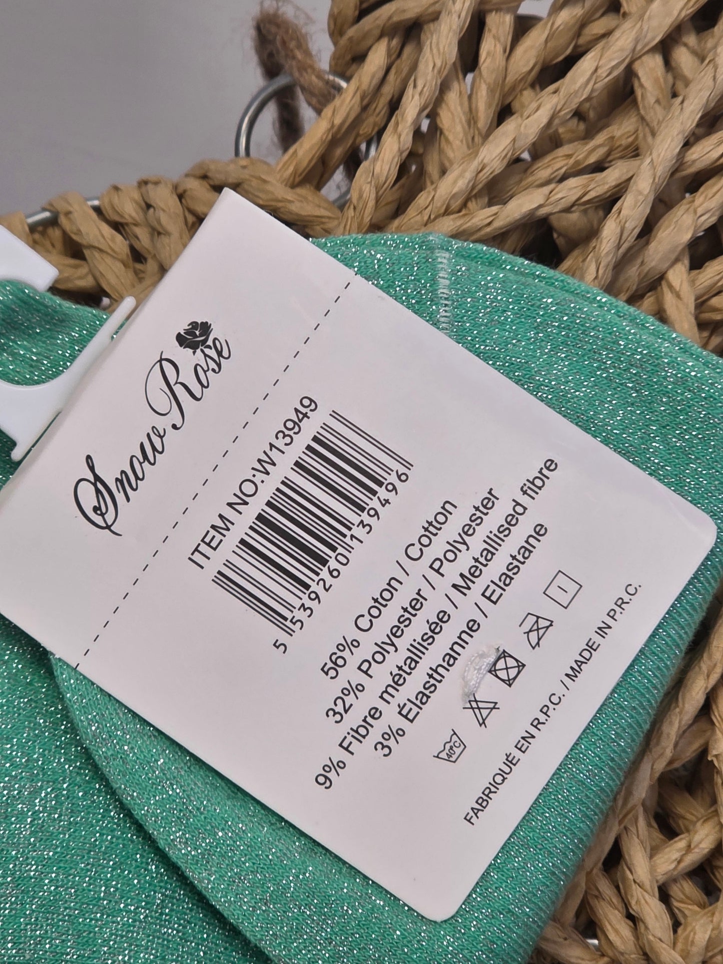 JOLIE - Socquette à Paillette Vert