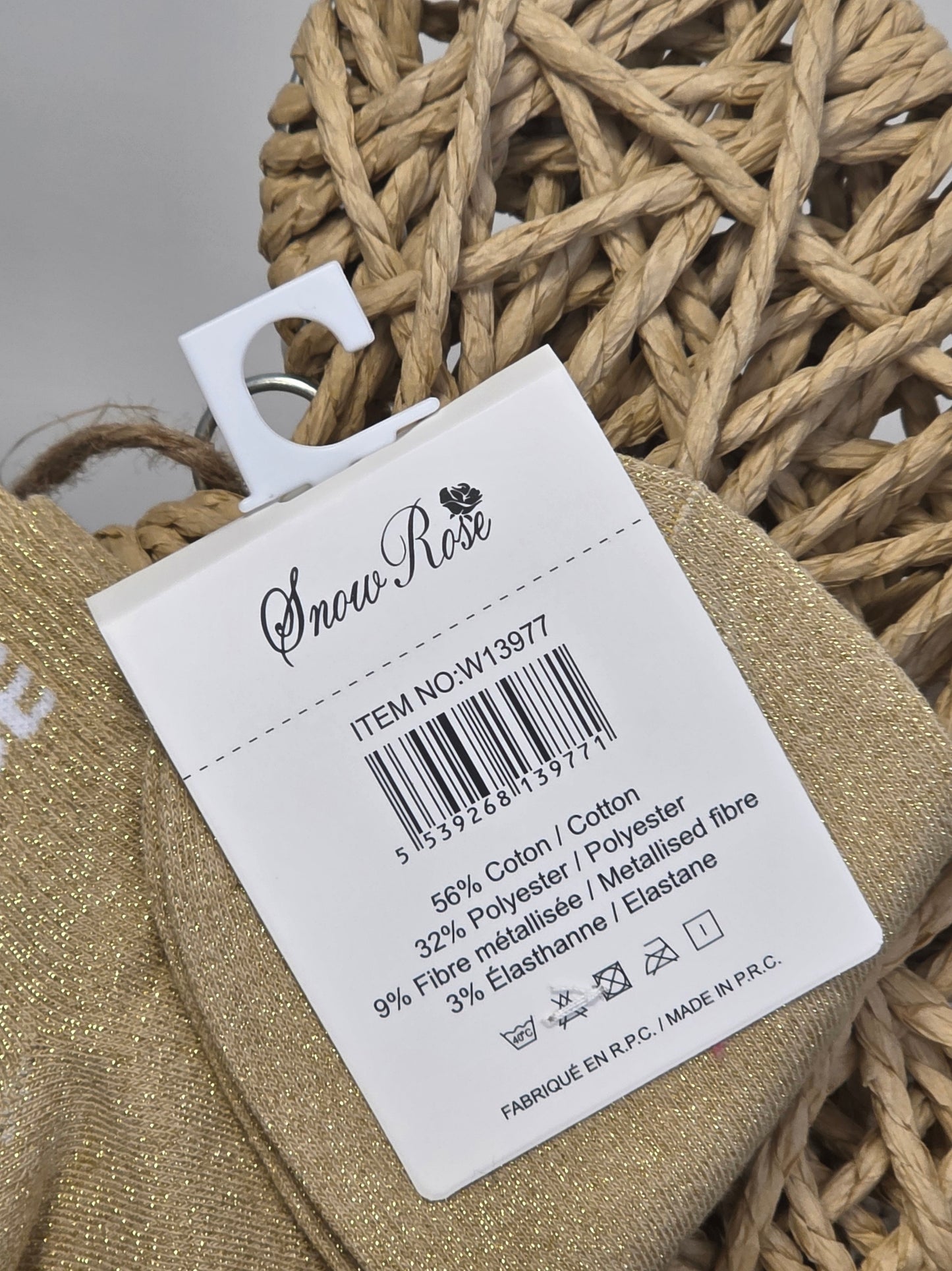 PUNAISE - Socquette à Paillette Taupe