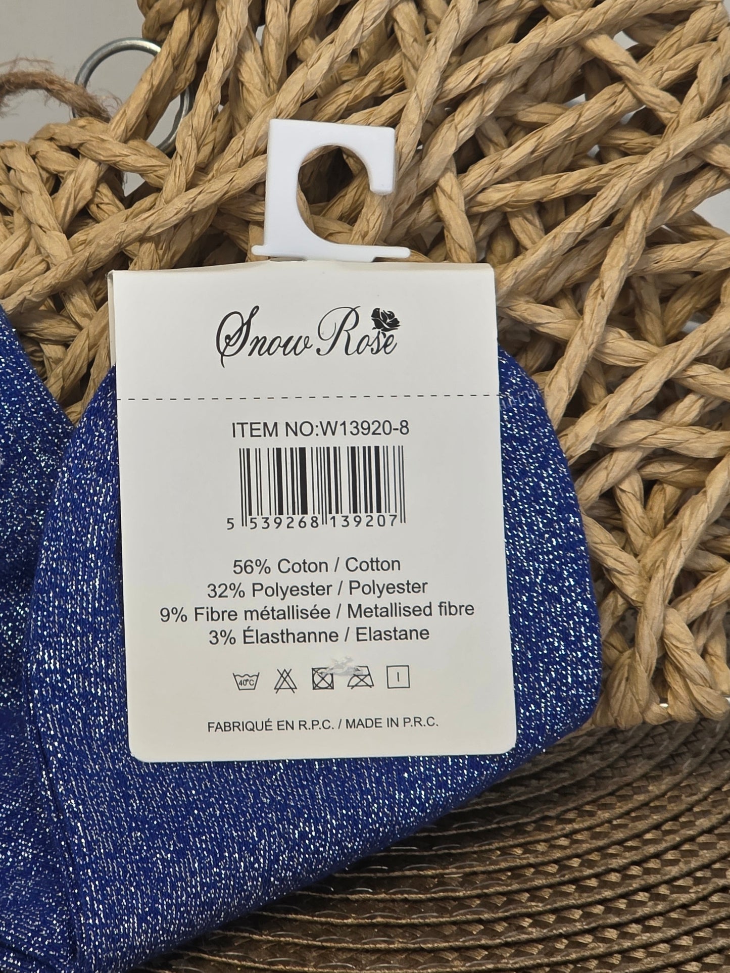 BICHETTE - Royal Blue Sequined Ankle Socks