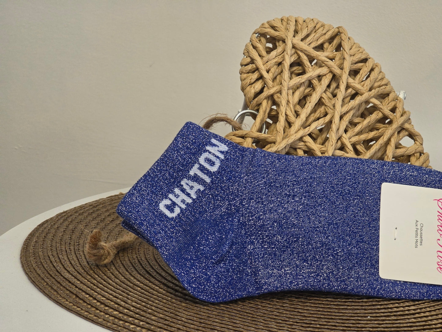 CHATON - Socquette à Paillette Bleu Roi