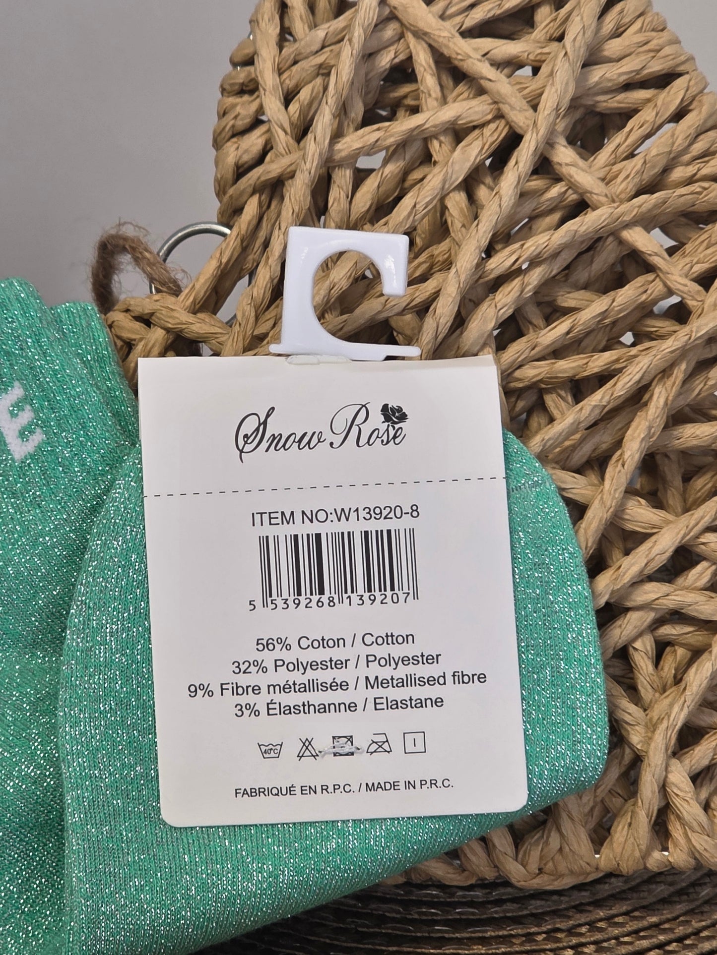 BICHETTE - Socquette à Paillette Vert