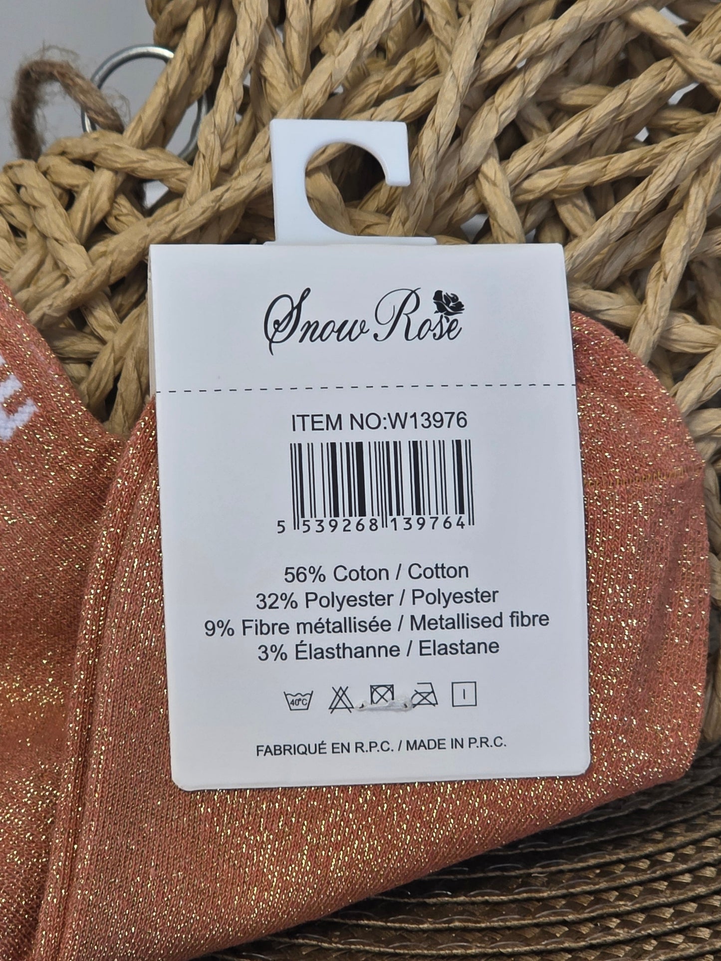 BLONDASSE - Socquette à Paillette Orange