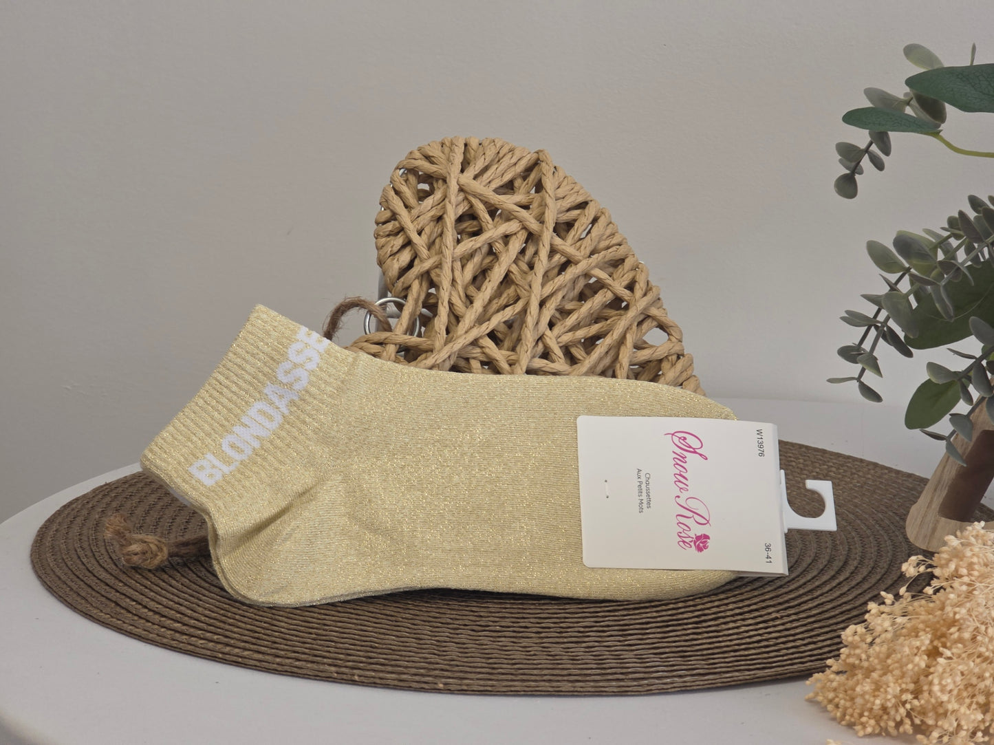 BLONDASSE - Socquette à Paillette Beige N° 3