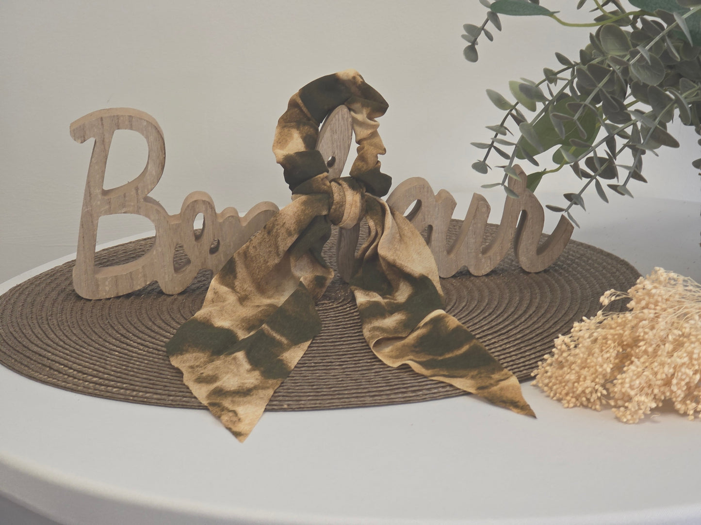 Le Chouchou Foulard Beige Marron