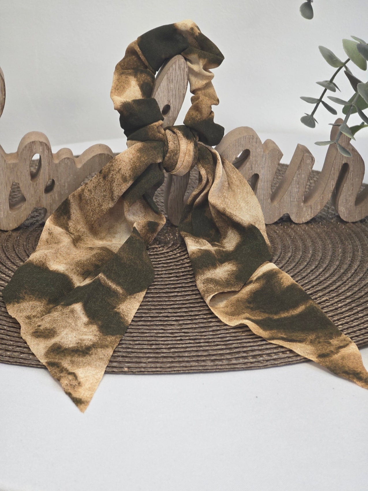 Le Chouchou Foulard Beige Marron