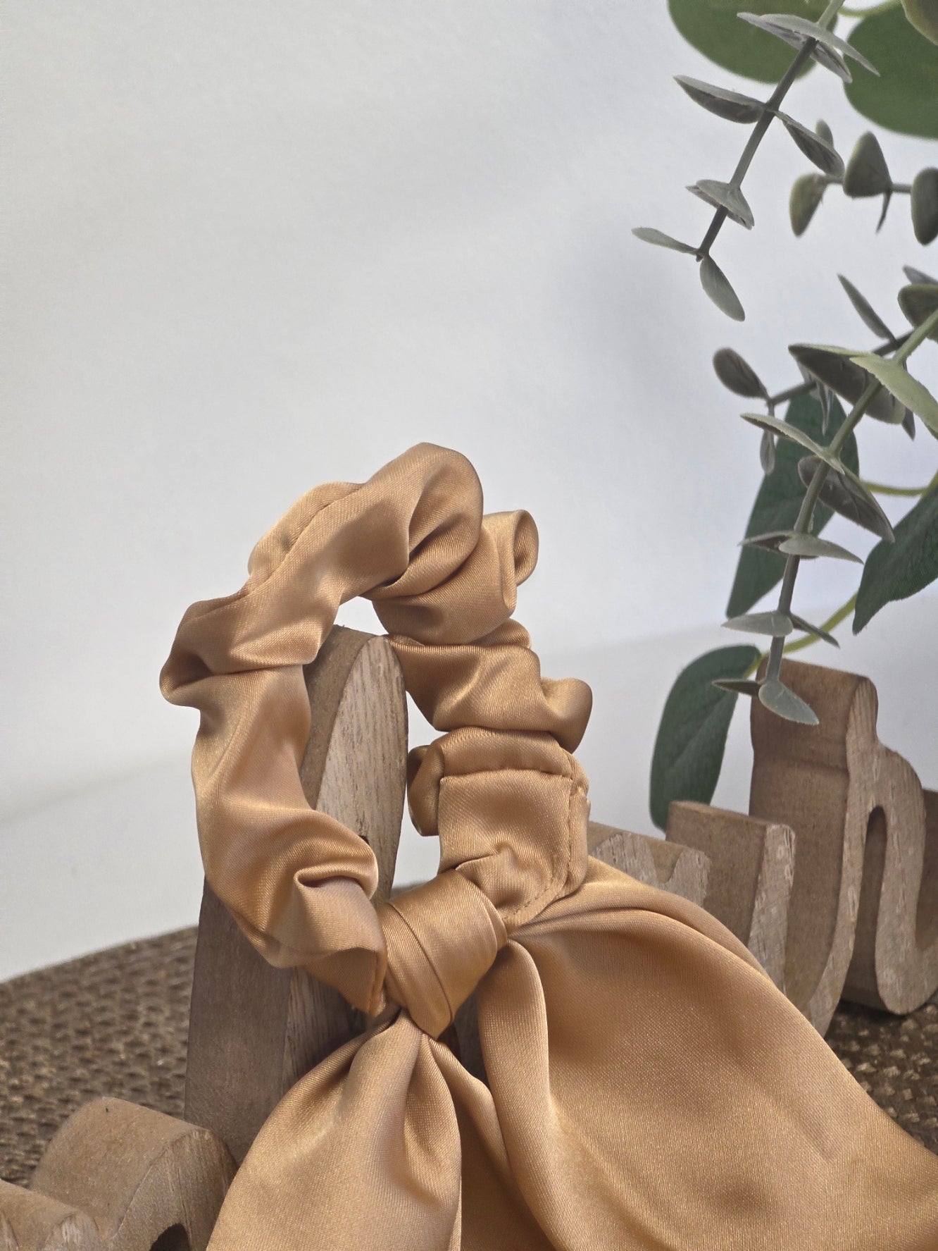 Le Chouchou Foulard Satiné Camel