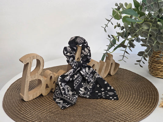 Le Chouchou Foulard Bandana Noir