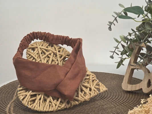 Bandeau Velours Camel