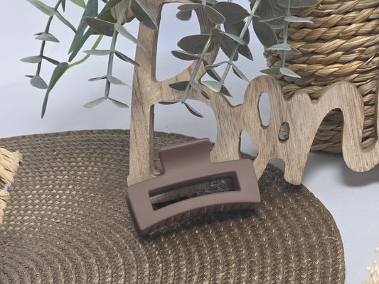 Petite Pince à Cheveux Skincard Marron