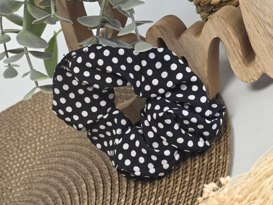 Chouchou Noir Pois Blanc