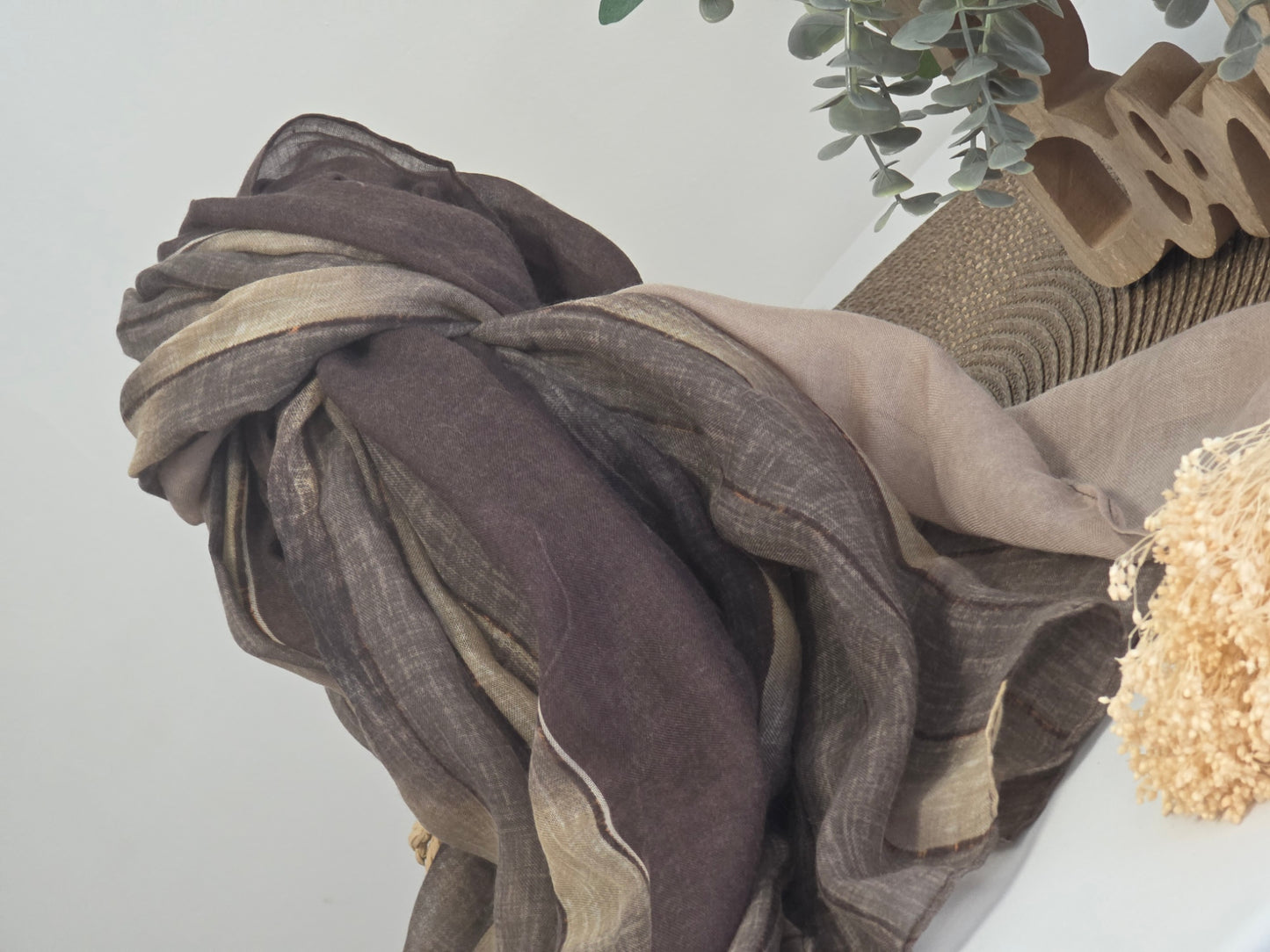 Foulard Femme Automne Hiver Marron