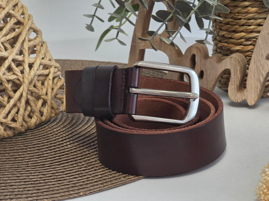 Men's Brown Leather Belt
