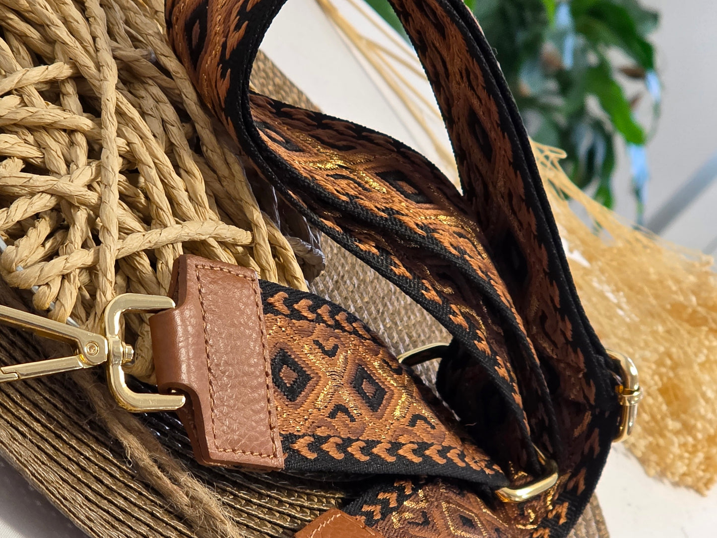 Bandoulière de Sac Camel Noir - N°17