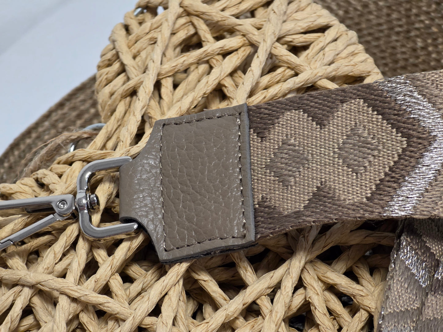 Bandoulière de Sac Géométrique Beige N°3