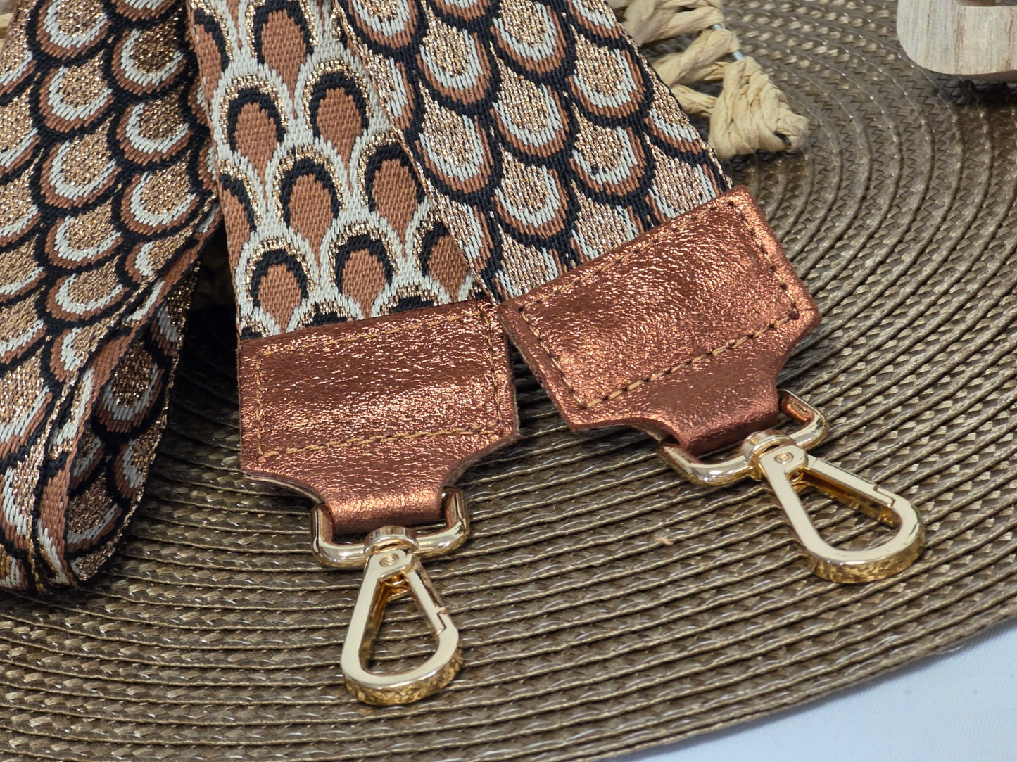 Bandoulière de Sac Camel Métallisé - N°8