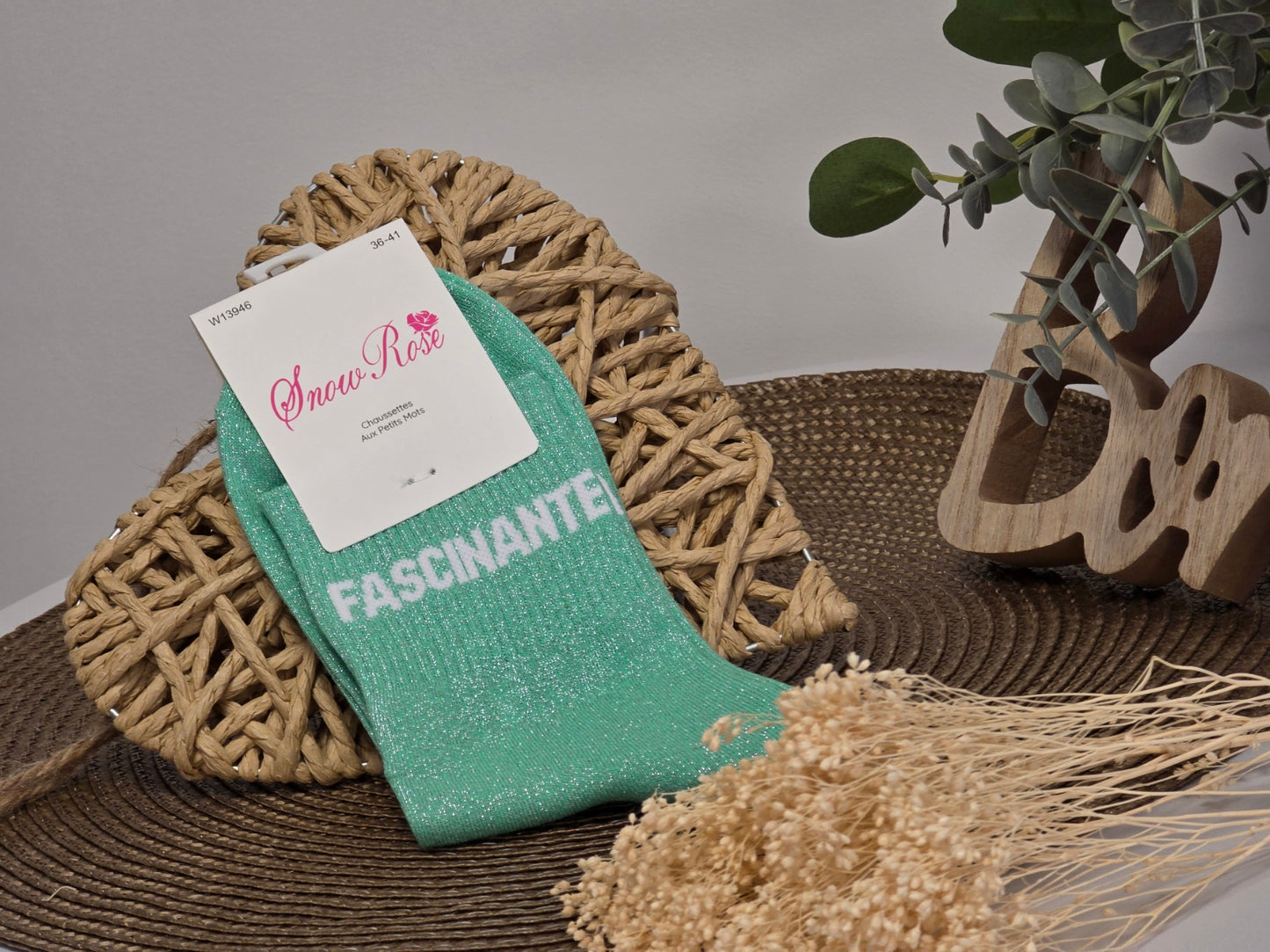 FASCINANTE - Chaussette à Paillette Vert