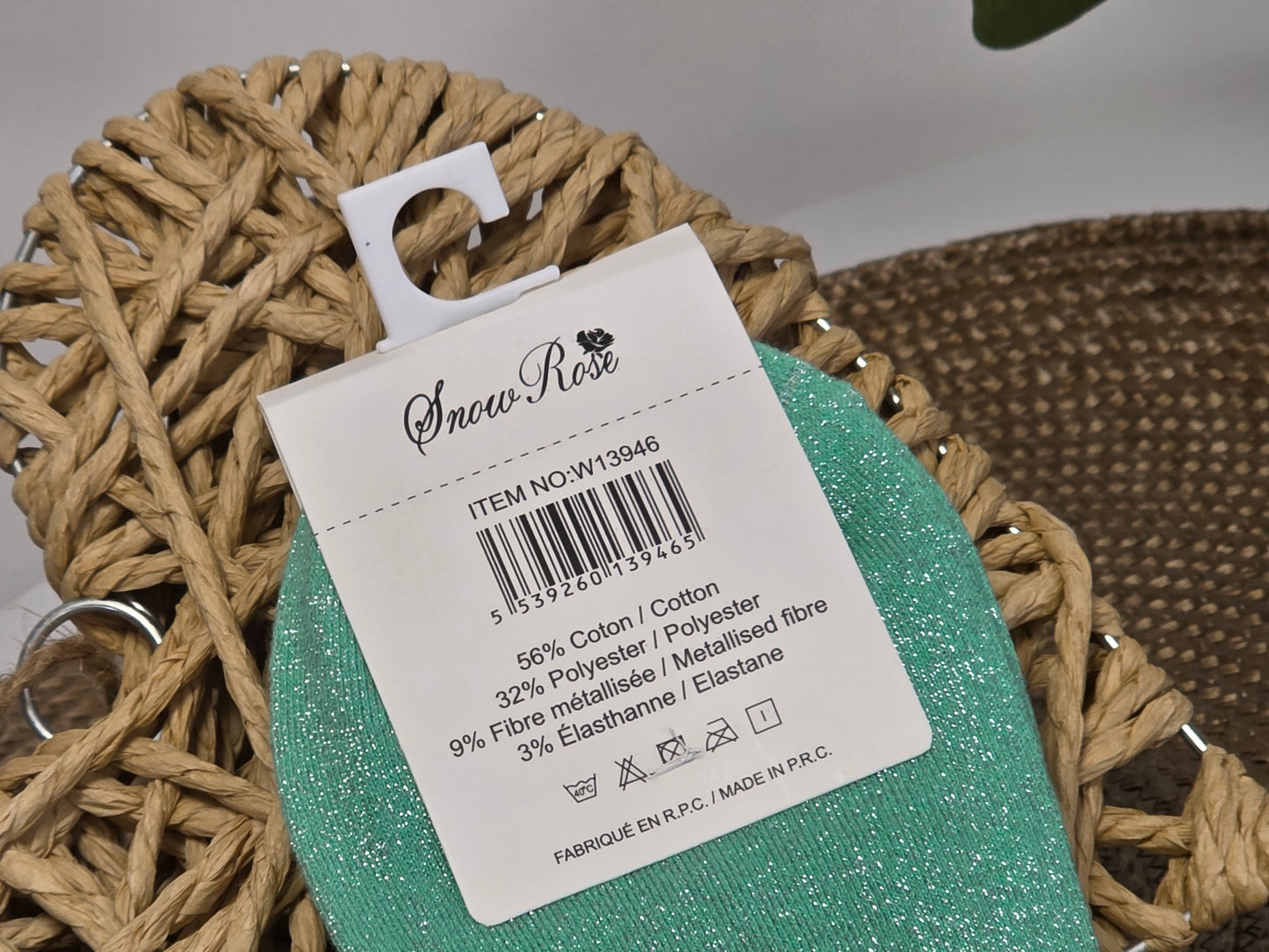 FASCINANTE - Chaussette à Paillette Vert