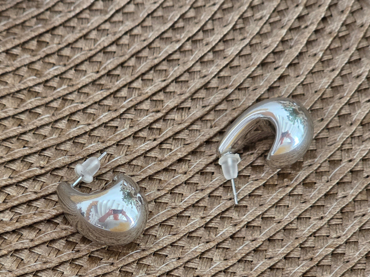 Notre Collection de Bijoux - Boucle d'Oreille Goutte D'eau Argenté